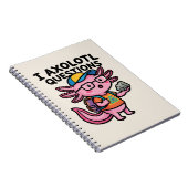 Carnet Axolotl nerd sarcastique je pose des questions sur (Côté Droit)