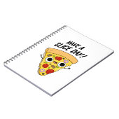 Carnet Ayez un jour de tranche drôle de pun de pizza (Côté gauche)