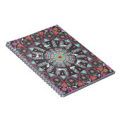 Carnet Aztec géométrique : Motif circulaire coloré (Côté Droit)