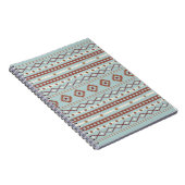 Carnet Aztec Mixte Motif Motif Rusts Crème Bleu (Côté Droit)