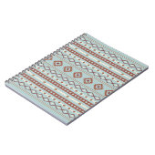 Carnet Aztec Mixte Motif Motif Rusts Crème Bleu (Côté gauche)
