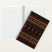 Carnet Aztec Rusts Turquoise Noir Motifs mélangés Motif (À l'intérieur)