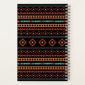 Carnet Aztec Rusts Turquoise Noir Motifs mélangés Motif (Verso)