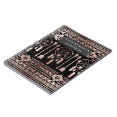 Carnet Aztèque tribal d'or rose de Dreamcatcher sur le (Côté gauche)