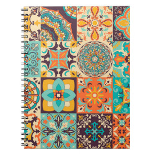 Carnet Azulejos coloré Jeu de carreaux traditionnels