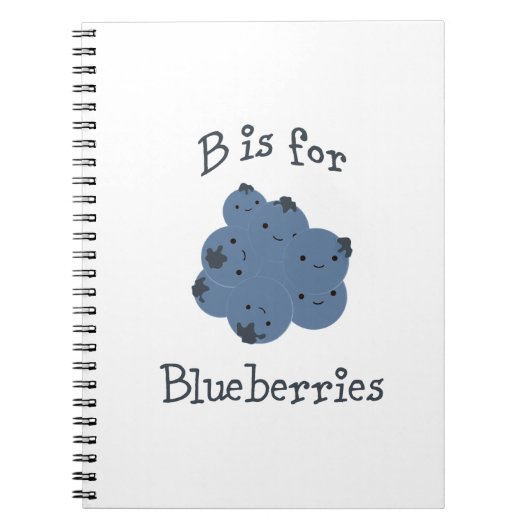 Carnet B est pour les bleuets (Devant)