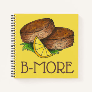 Carnet B-More Bmore Baltimore Crabes de crabe du Maryland