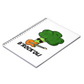 Carnet B-Rock-Oli Blagueur Rocker Broccoli Pun  (Côté gauche)
