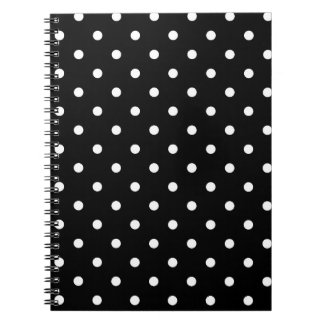 Carnet B&W À petits pois