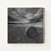 Carnet B&W Barley Field (Dos)