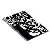 Carnet B&W "Glow" Art Abstrait (Côté Droit)