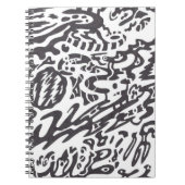 Carnet B&W "Midnight" Abstrait (Devant)