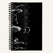 Carnet B&W X-Ray Skeleton City Scene (Recto)