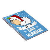 Carnet Baa Humbug Sheep Wearing A Santa Hat Holiday (Côté Droit)