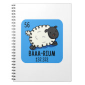 Carnet Baa-rium Funny Sheep Chimie Pun (Devant)
