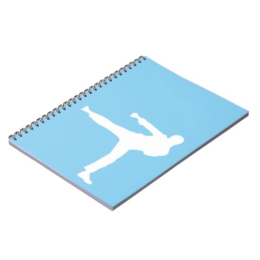 Carnet Baby Blue Karate (Côté gauche)