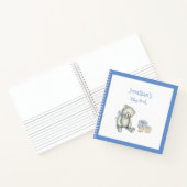 Carnet Baby Boy Blue Bear Keepsaké Personnalisé Baby Book (Intérieur)