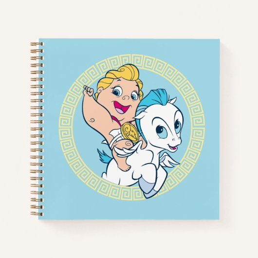 Carnet Baby Hercules Riding Pegasus Notebook (Devant)