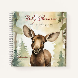 Carnet Baby Moose Baby shower Invité Liste des cadeaux