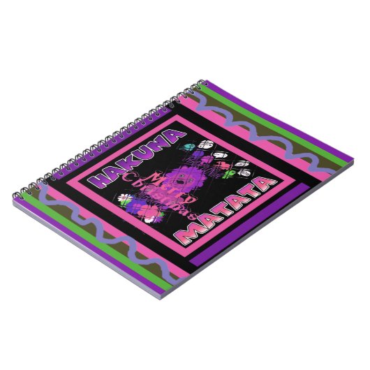 Carnet Baby pink Beautiful Merry Christmas Hakuna Matata (Côté gauche)