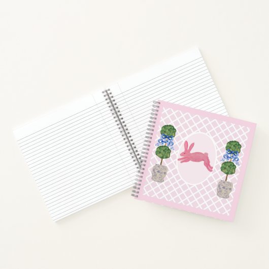 Carnet Baby Pink Chinoiserie Ginger Jar Jars Topiary (Intérieur)