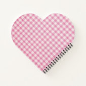 Carnet Baby Pink Gingham Pattern (Dos)
