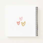 Carnet Baby shower aquarelle Boho arc-en-ciel (Dos)