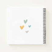 Carnet Baby shower aquarelle Boho arc-en-ciel (Dos)