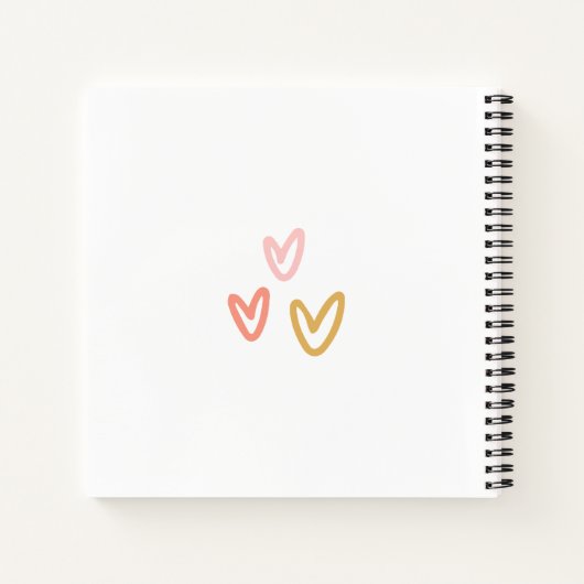 Carnet Baby shower aquarelle Boho arc-en-ciel et soleil (Dos)