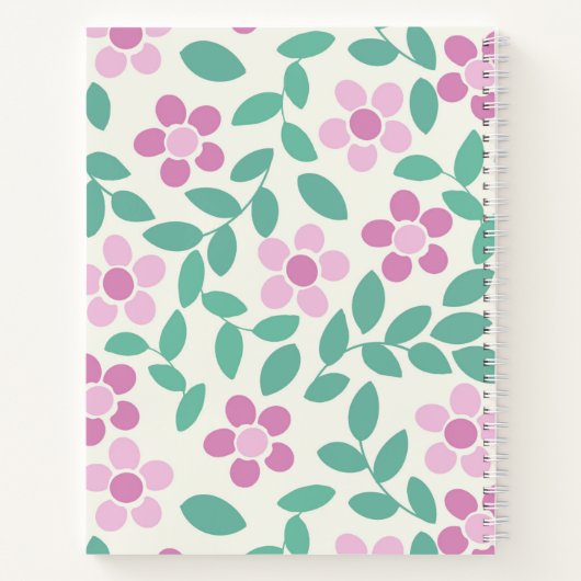 Carnet Baby shower Bébé En Fleur Roses Faisies (Dos)