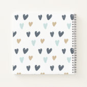 Carnet Baby shower Blue Boho Rainbow Guest Book (Dos)