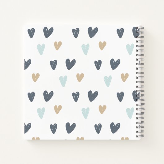 Carnet Baby shower Blue Boho Rainbow Guest Book (Dos)