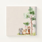 Carnet Baby shower Boho Animaux des bois (Dos)