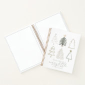 Carnet Baby shower Boho Green Christmas Trees (Intérieur)