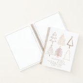 Carnet Baby shower Boho Pink Christmas Trees (Intérieur)