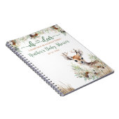 Carnet Baby shower de cerfs de bois (Côté Droit)