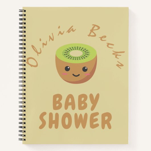 Carnet Baby shower de Little Cutie Kiwi (Devant)