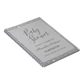 Carnet Baby shower de Parties scintillant Silver Sparkle  (Côté Droit)