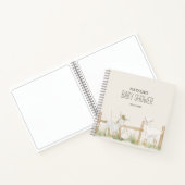 Carnet Baby shower des animaux de ferme Meadow Friends (Intérieur)