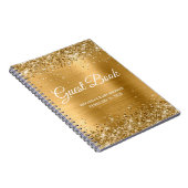Carnet Baby shower d'huile d'or Glittery (Côté Droit)