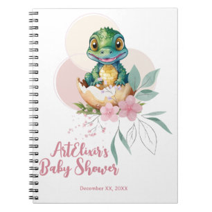 Carnet Baby shower floral d'éclosion d'alligator pour béb