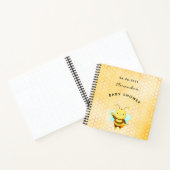 Carnet Baby shower mignon bosse abeille nid d'abeille liv (Intérieur)