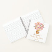 Carnet Baby shower rose Floral à air chaud (Intérieur)