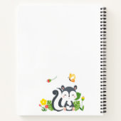 Carnet Baby Skunk, Papillon & Fleurs (Dos)