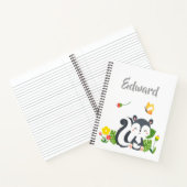 Carnet Baby Skunk, Papillon & Fleurs (Intérieur)