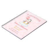 Carnet Babysitter Cute Penguin Notes et enregistrement (Côté gauche)