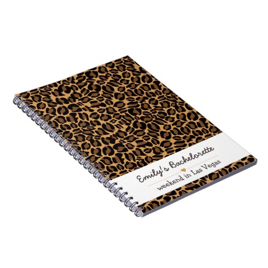 Carnet Bachelorette Bride Boujee Empreinte de léopard bra (Côté Droit)