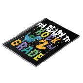 Carnet Back to School I'm Ready To Rock 2nd Grade Dino (Côté gauche)