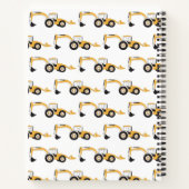 Carnet Backhotte de construction Camion pour enfants Mono (Dos)