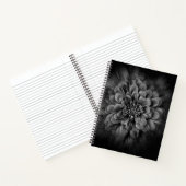 Carnet Backyard Flowers In Black And White No 54 Flow (Intérieur)